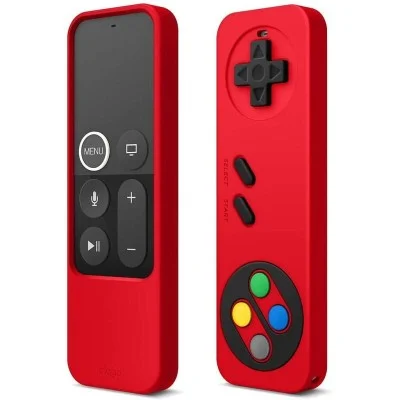 Elago R4 Retro Case For Apple Tv Siri Remote (Lanyard Included)(Red)